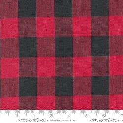 Woven Large Gingham - RED/BLACK