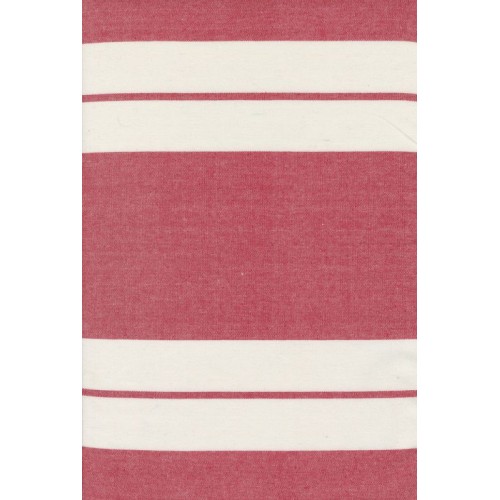 18" Towelling Wide Stripe - RED/WHITE