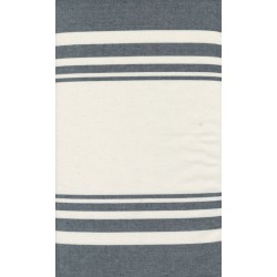 18" Towelling Stripes - WHITE/BLACK