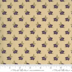 Wallpaper Stripe Flowers - IVORY