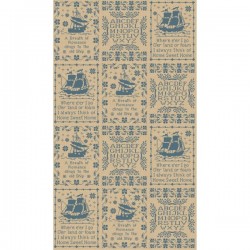 At Waters Edge - PARCHMENT/INDIGO