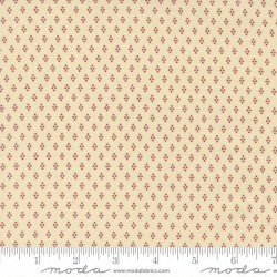 Diamond Dots - CREAM - RED
