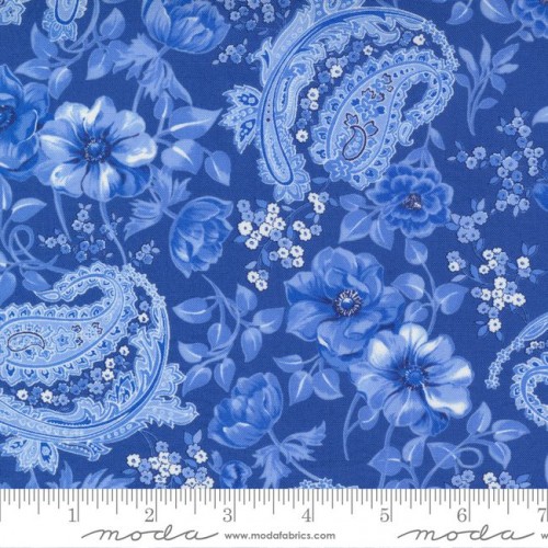 Flowers And Paisley - ROYAL
