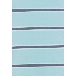 60" Cotton Toweling Stripe - SEAGLASS