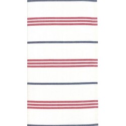 60" Cotton Toweling Stripe - ANEMONE