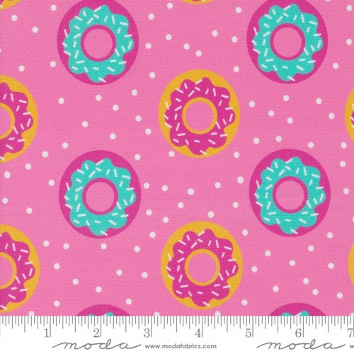 Coated Fabric roll - Donut Worry, Be Happy - BERRYLICIOUS