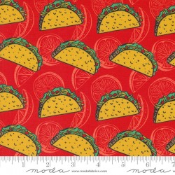 Coated Fabric roll - Feed Me Tacos - KETCHUP