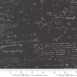 108" Wideback Modern Background - Equations - BLACK
