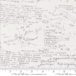 108" Wideback Modern Background - Equations - WHITE