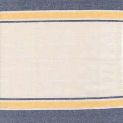 18" Toweling - Summer Solstice (Woven) - CANARY - NAUTICAL BLUE