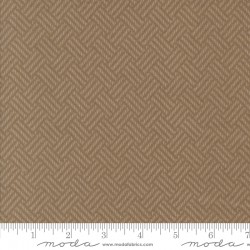 Basket Weave (Flannel) - TEAK