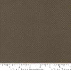 Basket Weave (Flannel) - BROWN