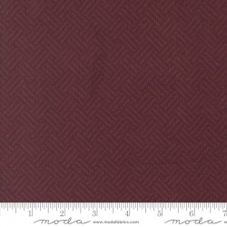 Basket Weave (Flannel) - MERLOT