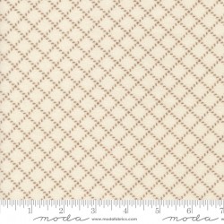 Stitched Grid (Flannel) - PORCELAIN