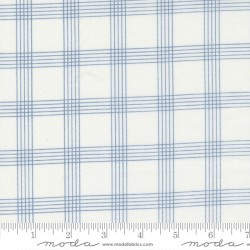 Plaid - CREAM  - LIGHT BLUE