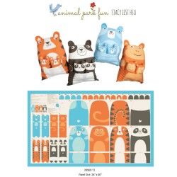 Animal Stuffies Panel (36"x60") - MULTI