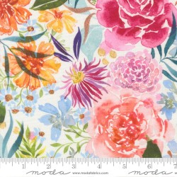Midsummer Bloom Canvas (100% cotton) - CLOUD