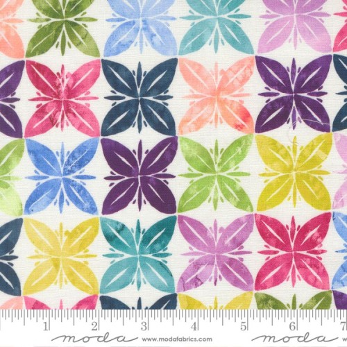 Slow Stroll Canvas (100% cotton)- RAINBOW Slow Stroll Canvas (100% cotton)- RAINBOW