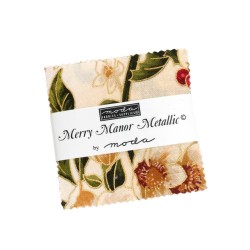 Merry Manor Metallic 2025 - Mini Charm Squares (2.5"x2.5")