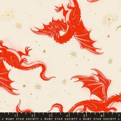 Etched Dragons - DARK RUBY