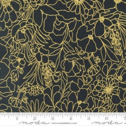 Floral - BLACK/GOLD
