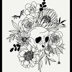 Skull Panel 90cm - GHOST