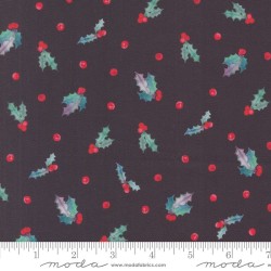 Holly Berry Dot - COAL