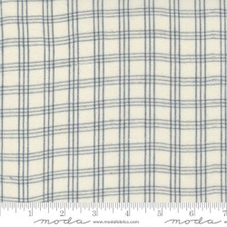 Brushed Fine Plaid Wovens - CLOUD
