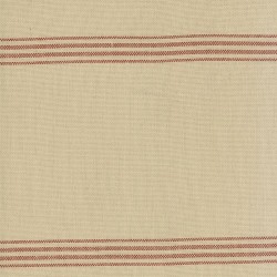 16" Cotton Toweling - TAN/RED