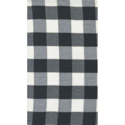 18" Cotton Toweling - BLACK /WHITE