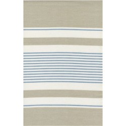 18" Cotton Toweling - FLAX /SKY