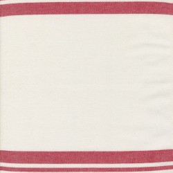 18" Towelling Wide & Narrow Stripe - RED/WHITE
