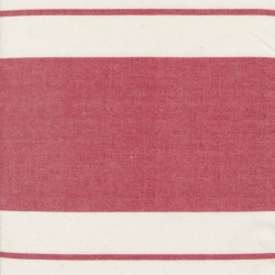 18" Towelling Wide Stripe - RED/WHITE