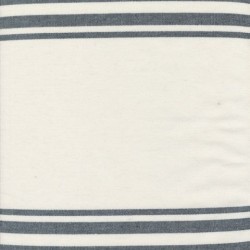 18" Towelling Stripes - WHITE/BLACK