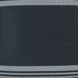 18" Towelling Wide & Narrow Stripe - BLACK