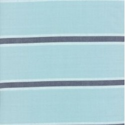 60" Cotton Towelling Stripe - SEAGLASS