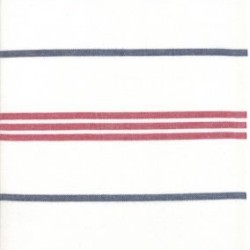 60" Cotton Towelling Stripe - ANEMONE
