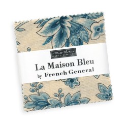 FG -La Maison Bleu - Precut -Mini Charm Squares(2.5"x2.5")