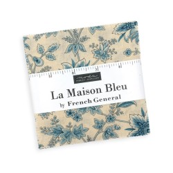 FG -La Maison Bleu - Precut - Charm Square (5"x5")
