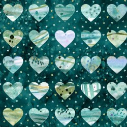 108" Wideback Love Struck - DARK TEAL
