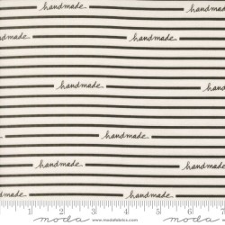 Handmade Stripe - WHITE- BLACK