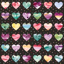108" Wideback - Little Lovelies Lovestruck - MIDNIGHT