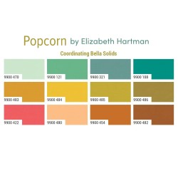Popcorn Coordinated Bella Solids Bundle (3mx12 colours)