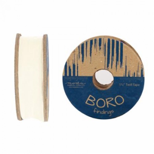Boro Twill Tape - (1.5"x25yd Reel) - IVORY