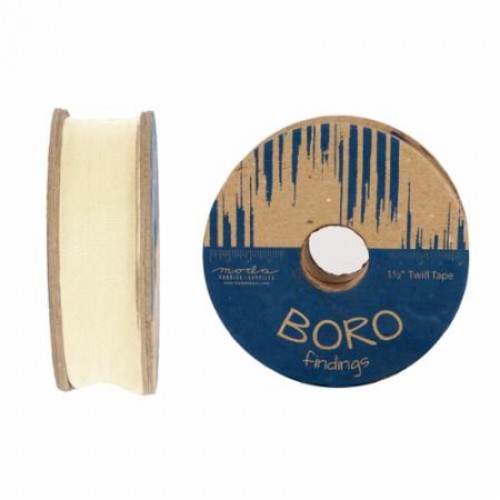 Boro Twill Tape - (1.5"x25yd Reel) - NATURAL