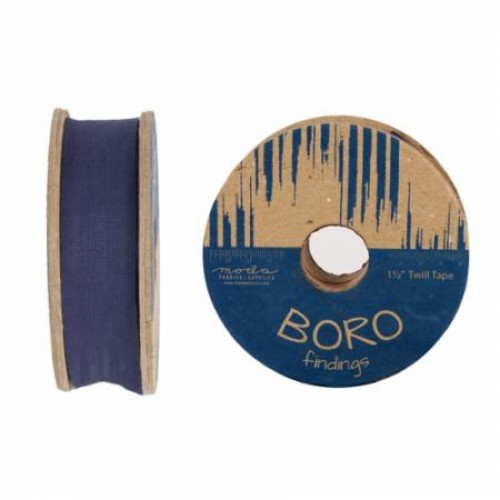 Boro Twill Tape - (1.5"x25yd Reel) - INDIGO