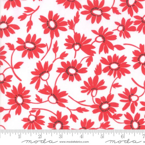Blooming - WHITE - RED