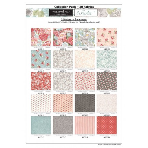 Collection Pack- Sanctuary by 3 Sisters (20x5yd) Collection Pack- Sanctuary by 3 Sisters (20x5yd)
