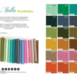 Bella Solids - New Colours 2025 - 25 Colours x 3m cuts