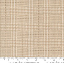 108" Wideback Box Check Flannel - CREAM